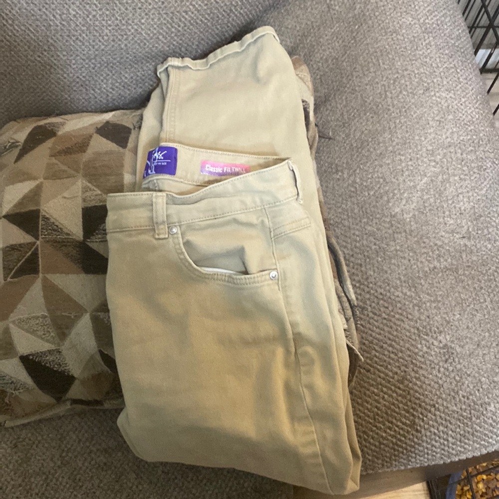 khaki jeans
